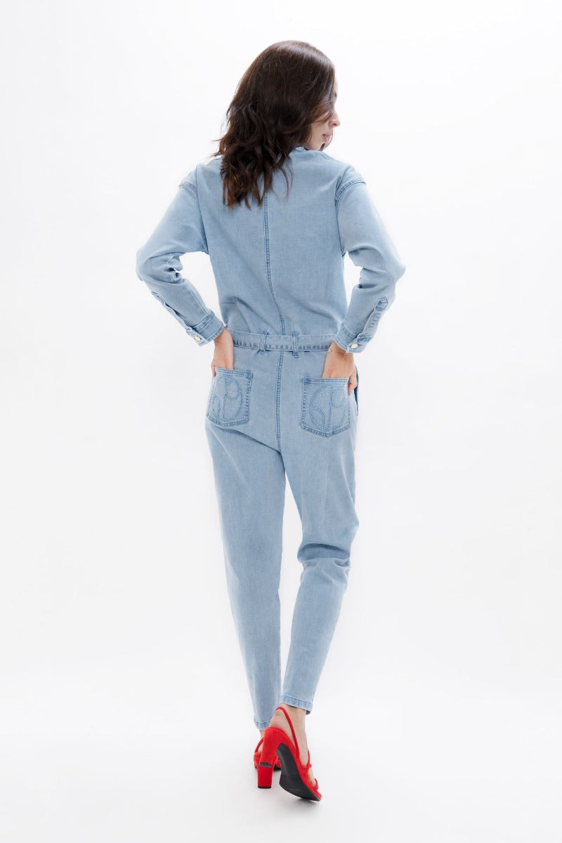 San Francisco SFO - Denim Boilersuit - Sky